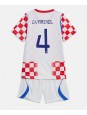 Otroški Nogometna dresi replika Hrvaška Josko Gvardiol #4 Domači SP 2026 Kratek rokav (+ hlače) Otroški Nogometna dresi replika Hrvaška Josko Gvardiol #4 Domači SP 2026 Kratek rokav (+ hlače)